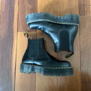 Dr. Martens 2976 Quad Black Platform Chelsea Boots